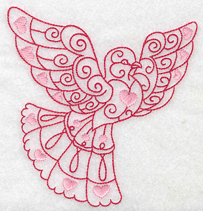 Embroidery Design: Love bird 3 large4.83w X 4.96h