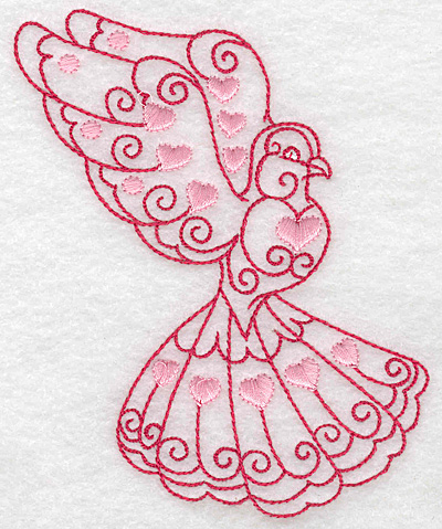 Embroidery Design: Love bird 10 large 4.18w X 4.96h