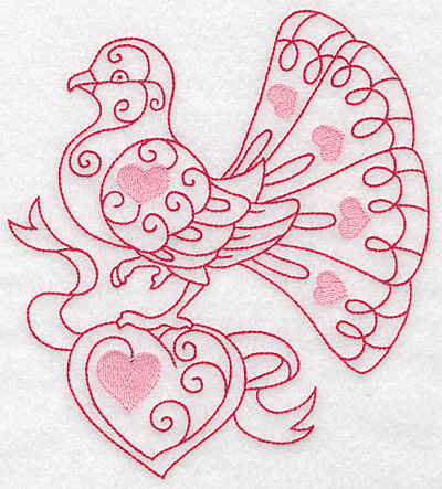Embroidery Design: Love bird 6 jumbo 6.25w X 6.99h