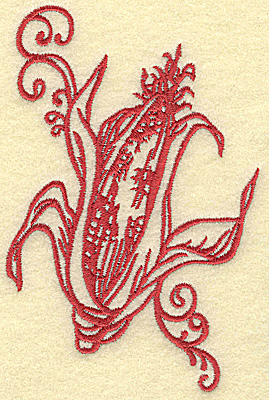 Embroidery Design: Ear of corn medium 3.29w X 4.99h