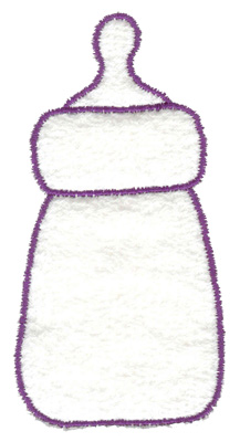 Embroidery Design: Baby bottle outline large 2.03w X 4.01h