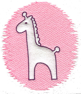 Embroidery Design: Trapunto giraffe large 4.39w X 4.99h