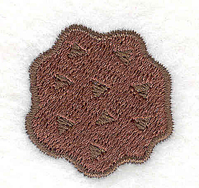 Embroidery Design: Chocolate chip cookie 1.21w X 1.25h