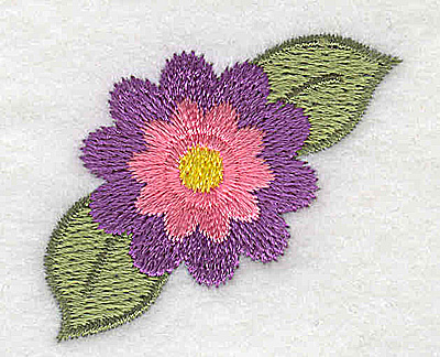 Embroidery Design: Single flower 1.72w X 1.51h