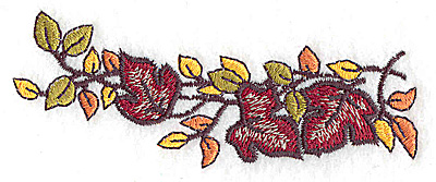 Embroidery Design: Fall leaves 1.42w X 3.82h