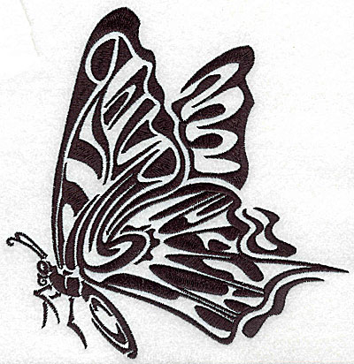 Embroidery Design: Tribal Motif Butterfly large 6.76w X 6.93h