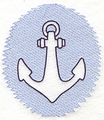 Embroidery Design: Anchor Trapunto large 4.46w X 4.99h