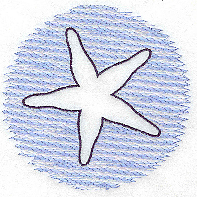 Embroidery Design: Starfish Trapunto large 4.94w X 4.79h