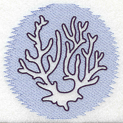 Embroidery Design: Coral Trapunto large 4.96w X 4.91h
