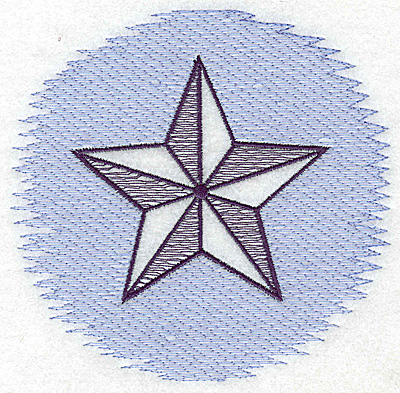 Embroidery Design: Star Trapunto large 4.96w X 4.78h