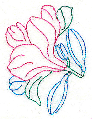 Embroidery Design: Tropical Flower I 2.71w X 3.71h