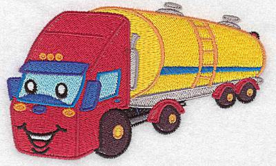 Embroidery Design: Fuel truck large 4.98w X 3.03h