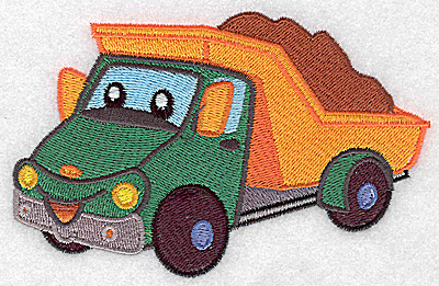 Embroidery Design: Dump truck large 4.97w X 3.19h