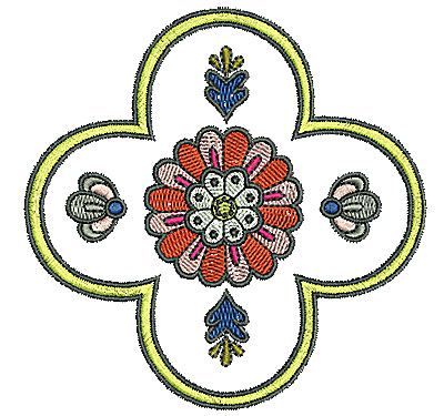 Embroidery Design: Tudor design 2 4.08w X 4.06h
