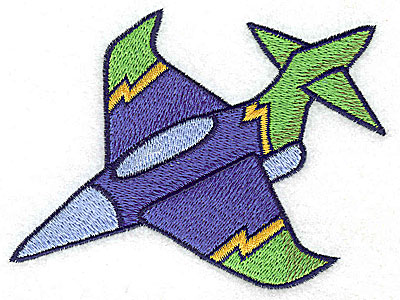 Embroidery Design: Military jet large 4.70w X 3.52h