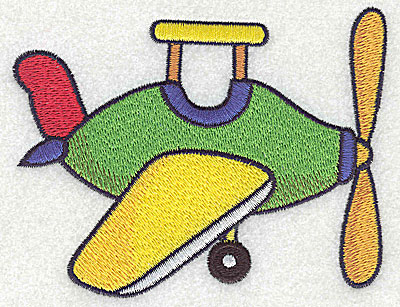 Embroidery Design: Toy airplane large 4.69w X 3.73h