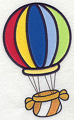 Embroidery Design: Hot air balloon six appliques 6.93w X 4.18h
