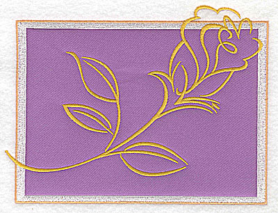 Embroidery Design: Valentine rose applique large 6.53w X 4.92h