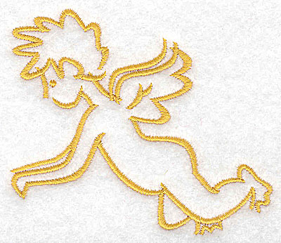 Embroidery Design: Cupid 3.47w X 2.89h