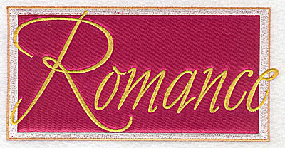 Embroidery Design: Valentine applique romance large  6.89w X 3.40h