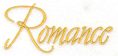 Embroidery Design: Romance 3.79w X 1.74h