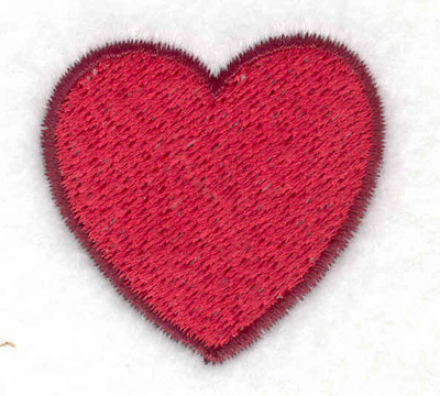 Embroidery Design: Heart 1.57w X 1.53h