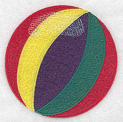 Embroidery Design: Beach Ball 3.52w X 3.50h