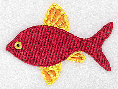 Embroidery Design: Fish 3.80w X 2.88h
