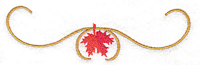 Embroidery Design: Victorian fall leaf design 29 4.92w X 1.43h