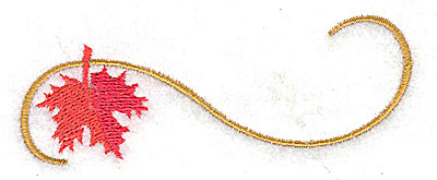 Embroidery Design: Victorian fall leaf design 30 3.52w X 1.63h