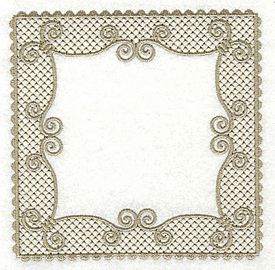 Embroidery Design: Victorian Lace like design D large 4.96w X 4.96h