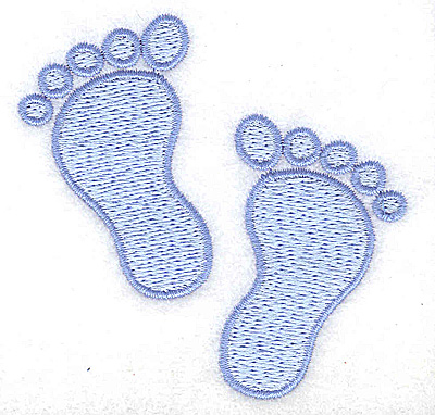 Embroidery Design: Footprint large boy 2.92w X 2.91h