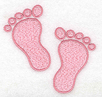 Embroidery Design: Footprint large girl 2.92w X 2.91h