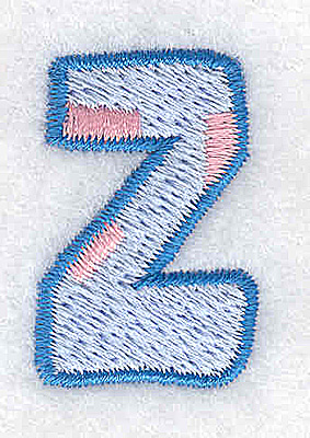 Embroidery Design: Z small 0.82w X 1.26h