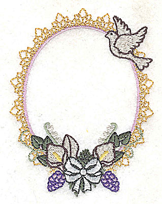 Embroidery Design: With this ring Wedding design small 2.96w X 3.88h