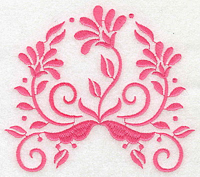 Embroidery Design: Floral design A large 4.93w X 4.31h
