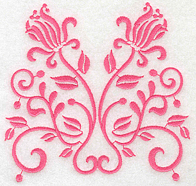Embroidery Design: Floral design G large 4.90w X 4.74h