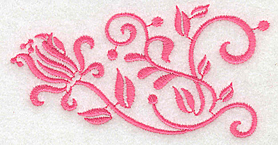 Embroidery Design: Floral design G partial 3.89w X 2.02h