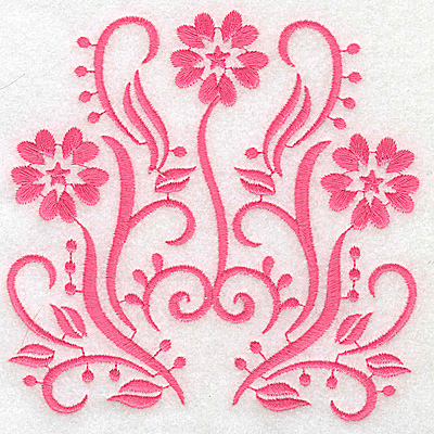 Embroidery Design: Floral design I large 4.93w X 4.93h