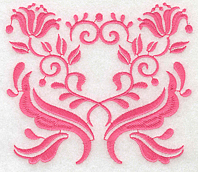 Embroidery Design: Floral design J large 4.92w X 4.29h