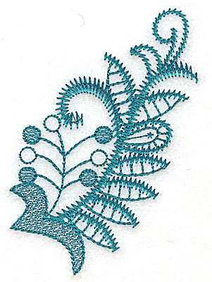 Embroidery Design: Stylized leaves and berries 2.48w X 3.54h