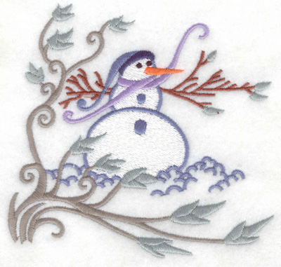 Embroidery Design: Snowman 1 large 4.92w X 4.68h