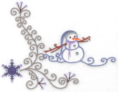 Embroidery Design: Snowman 3 large 6.34w X 4.91h