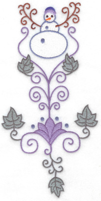 Embroidery Design: Snowman 8 large 9.88w X 4.92h