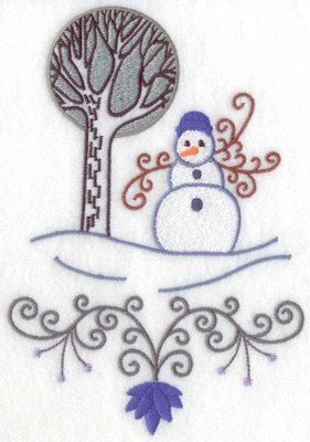 Embroidery Design: Snowman 10 large 6.98w X 4.80h
