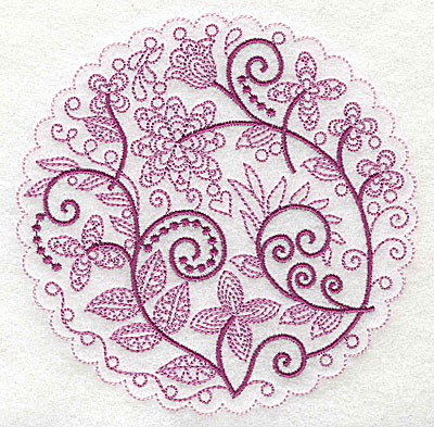 Embroidery Design: Whimsical Flowers B large 4.98w X 4.97h