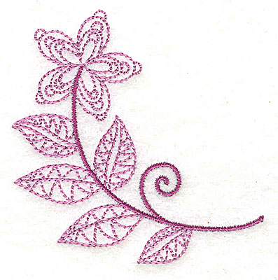 Embroidery Design: Whimsical Flower 8 2.97w X 3.04h