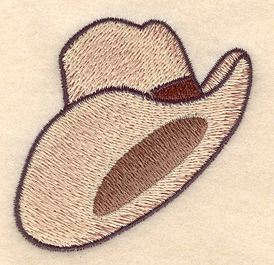 Embroidery Design: Cowboy hat 2.83w X 2.60h