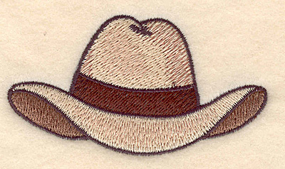 Embroidery Design: Cowboy hat 3.49w X 1.95h