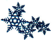 Embroidery Design: Five Snowflakes2.9" x 2.2"